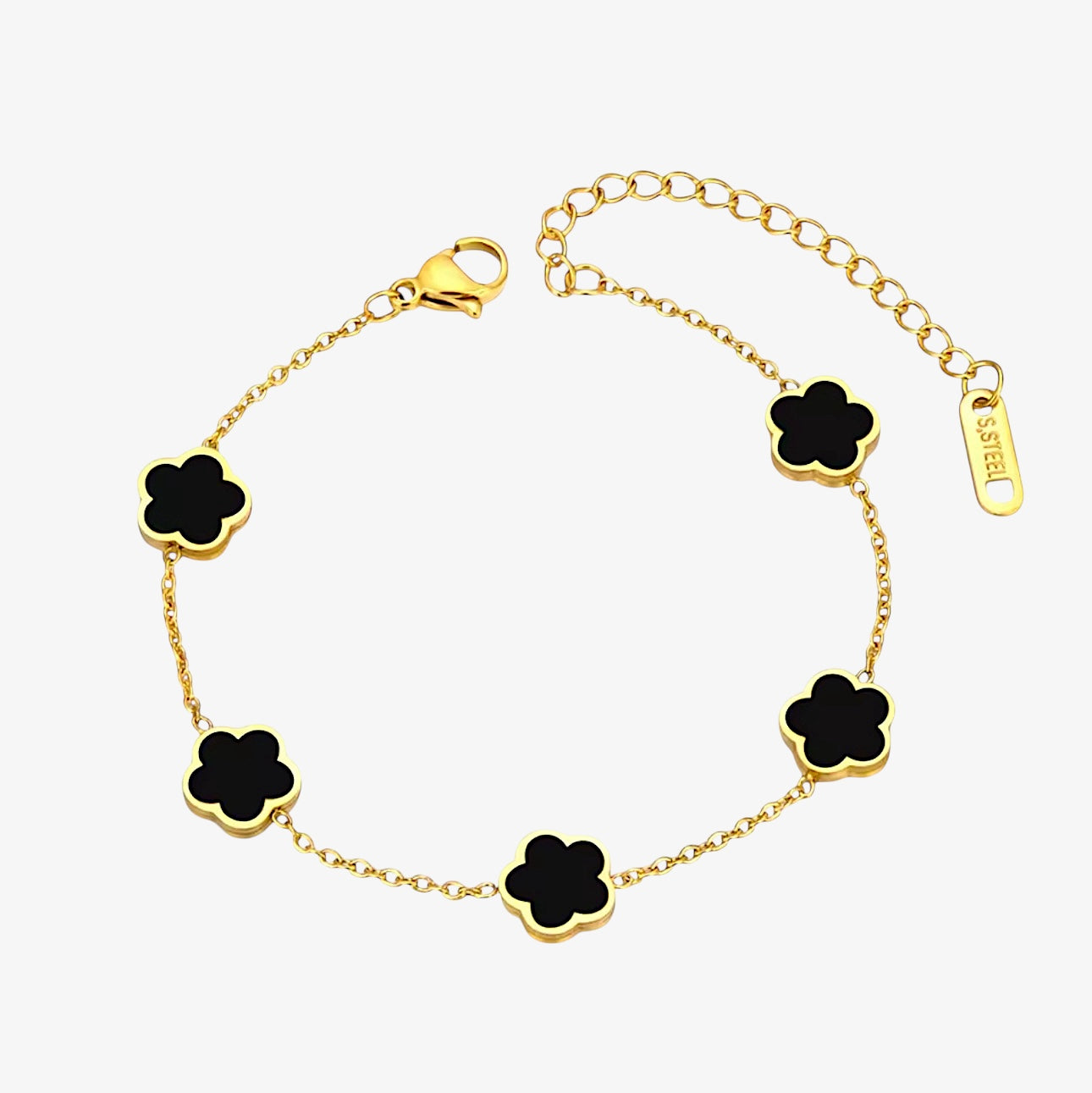 Cloverleaf Armband Schwarz